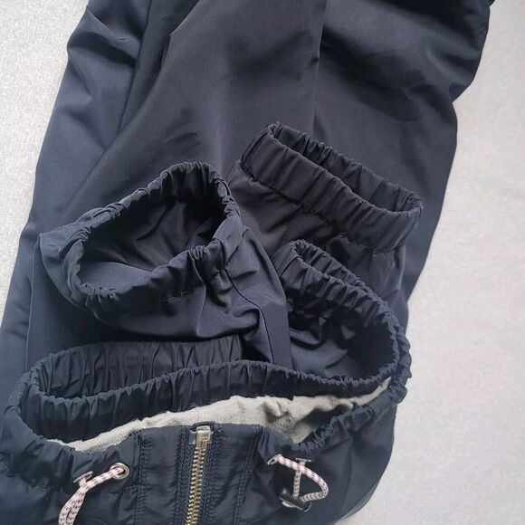 Athleta Womens Navy Blue Zip Front Drawstring Chill Bomber Jacket Size M - Picture 12 of 13